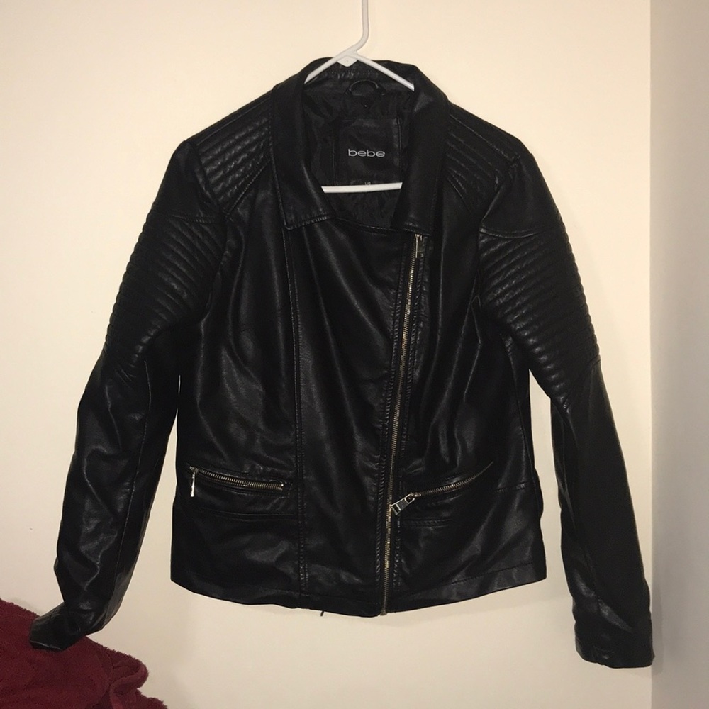 Bebe Moto Faux Leather Jacket